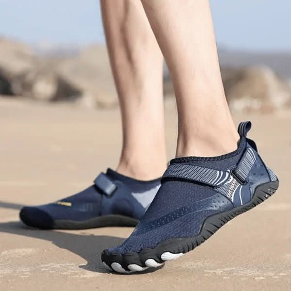 Unisex quick-dry water shoes for beach & water sports. Flexible, comfortable aqua footwear for summer.