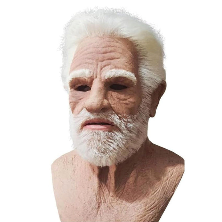 Unisex latex mask with realistic features, great for costume party scares