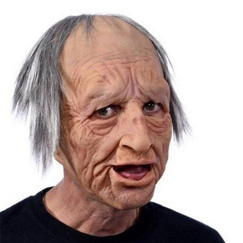 Halloween party unisex realistic latex mask, guarantees a frightful impression