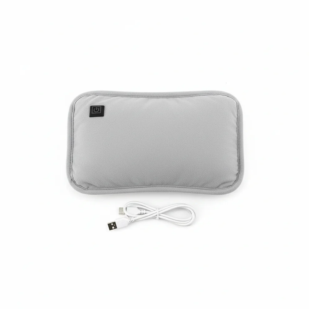 Unisex rechargeable heat therapy pad for muscle aches, cramps relief, and relaxation. Portable comfort.