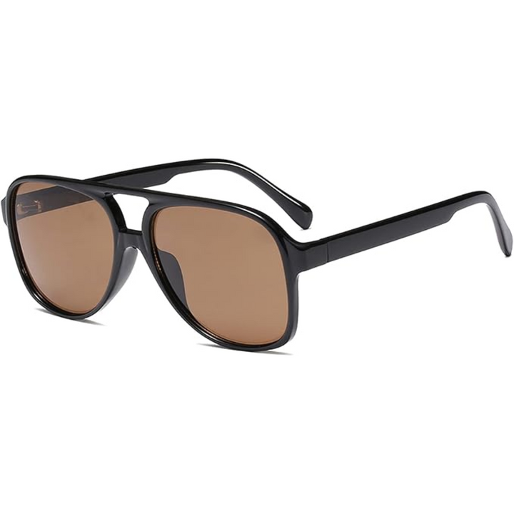 Sleek unisex aviator sunglasses, blending retro style with modern UV400 eye protection.