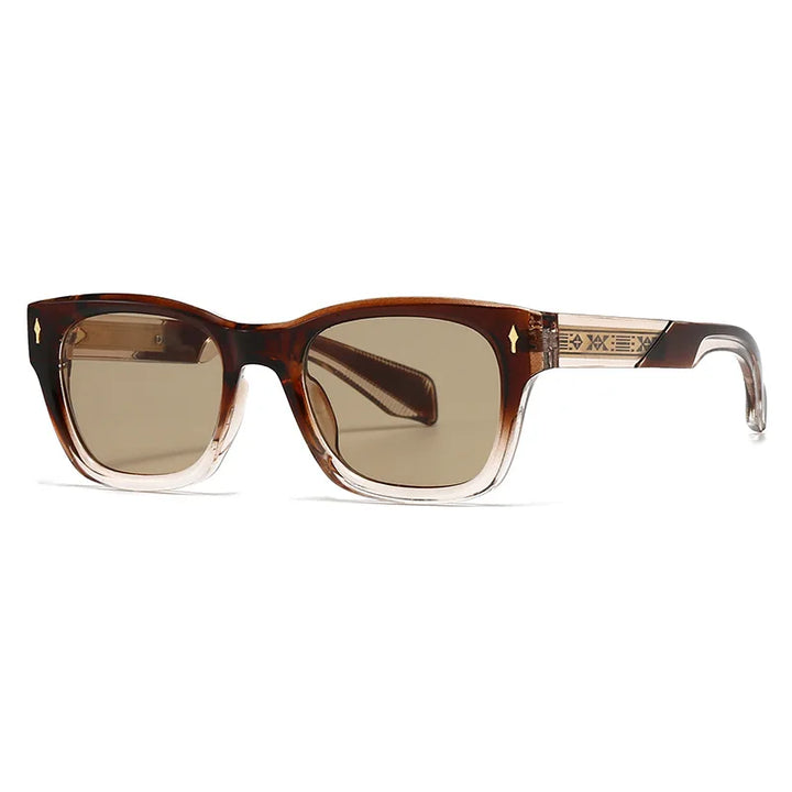 Model wearing unisex retro cat-eye sunglasses, demonstrating their chic summer style and fit