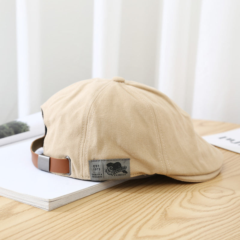 Chic unisex retro cotton beret hat, a timeless accessory that adds flair to any attire.