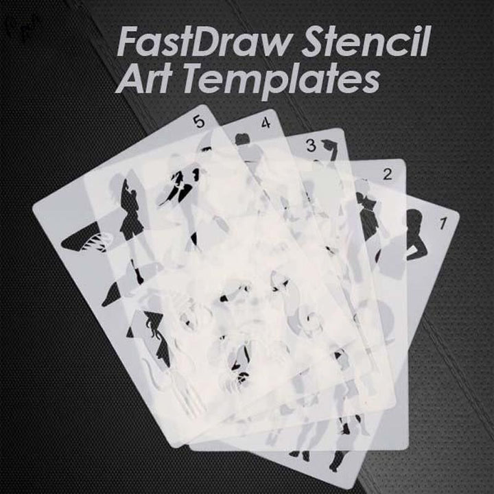 Creative project drawing stencils, excellent tool for developing art skills in children