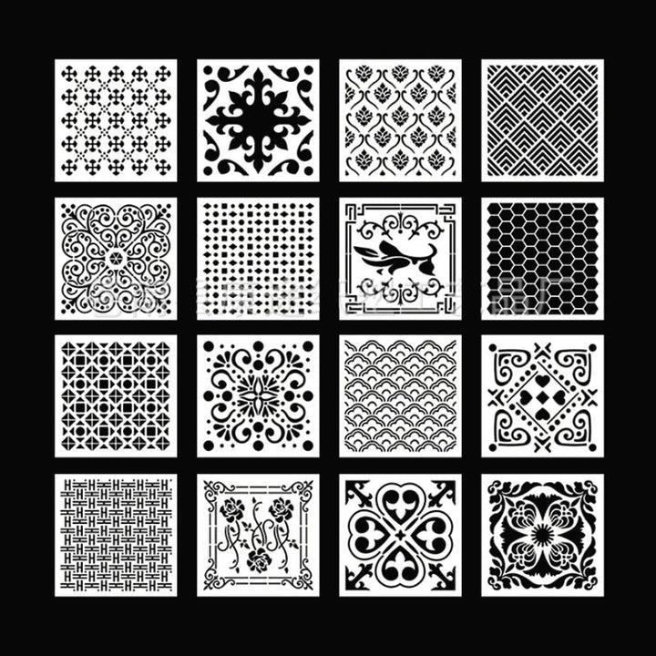 Scrapbooking and drawing stencils, ideal for enhancing creative projects with ease