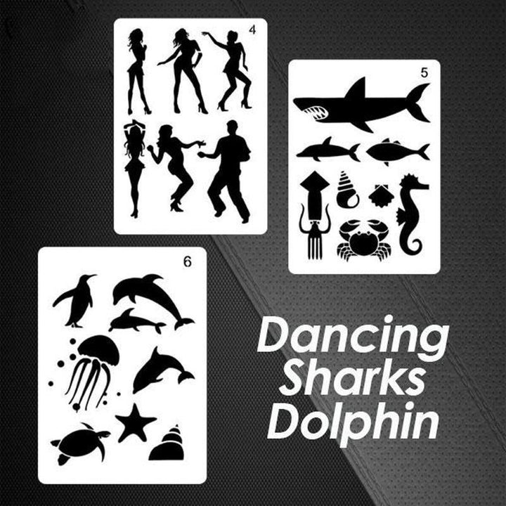 High-quality drawing art stencils, designed for easy use in various craft templates