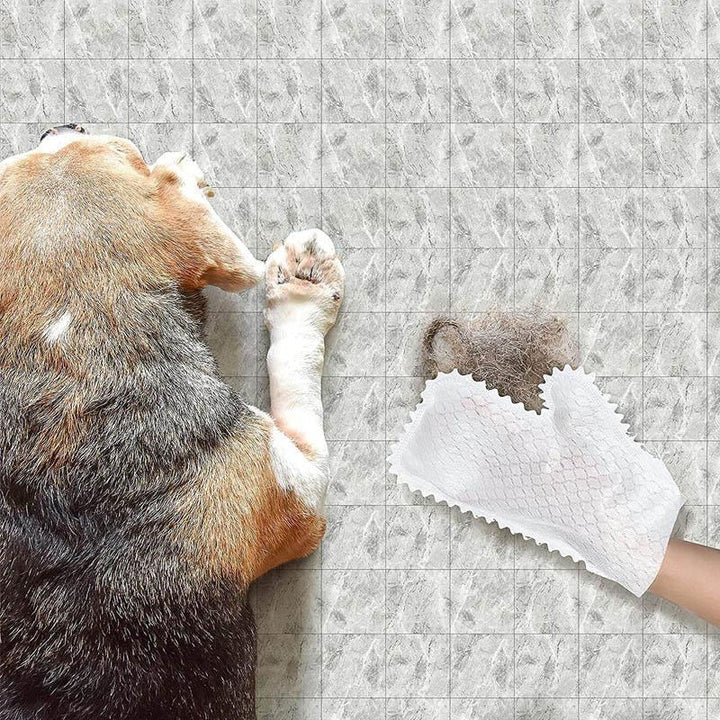 Wet and dry cleaning gloves with fish scale design, made from eco-friendly materials