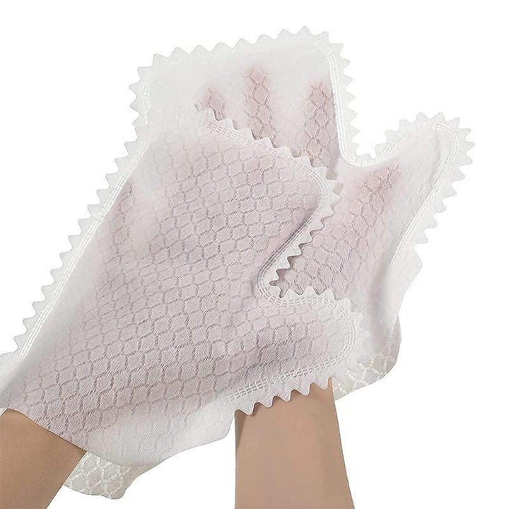 Multipurpose unisex 'Fish Scale' cleaning gloves, exceptional for dusting and wiping