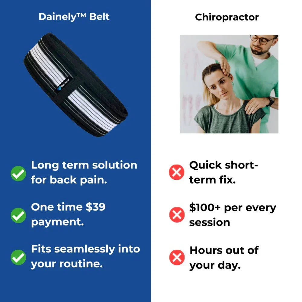 Lightweight sciatica support belt, perfect for active users needing SI joint & hip stability.