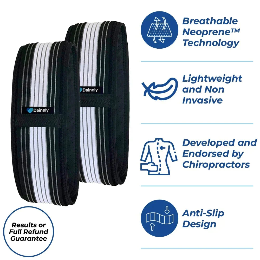 Durable unisex compression belt for long-term sciatica, SI joint & lower back pain relief.