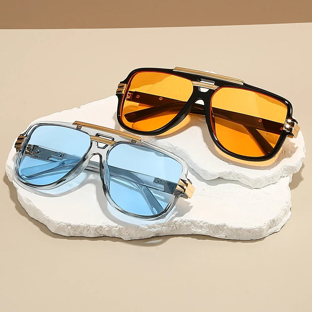 Outdoor unisex shades with an ergonomic sculpted design, enhancing any modern look.