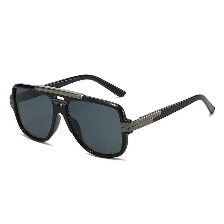 Unisex sculpted sunglasses, a trendy eyewear accessory combining durability and style.