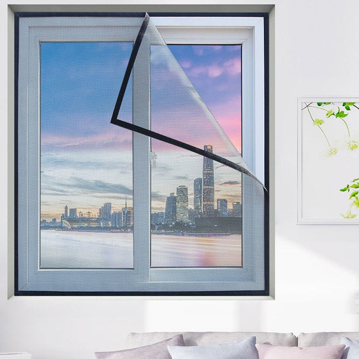 Unused roll of self-adhesive window screen, high-quality mosquito net material for insect barrier