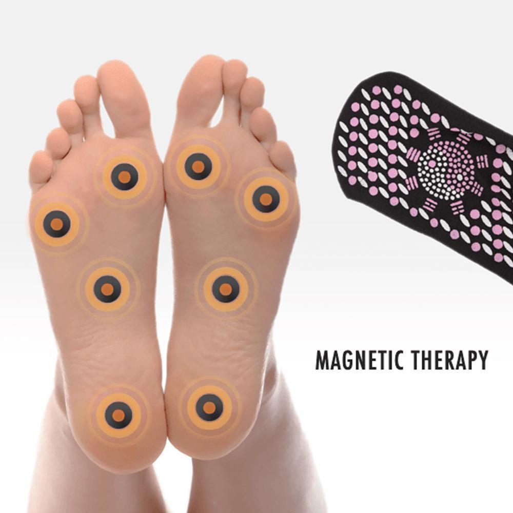 Unisex winter socks featuring self-heating tourmaline technology for enhanced foot warmth and comfort.