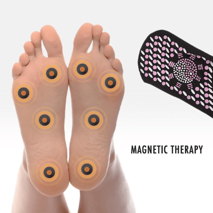 Unisex winter socks featuring self-heating tourmaline technology for enhanced foot warmth and comfort.