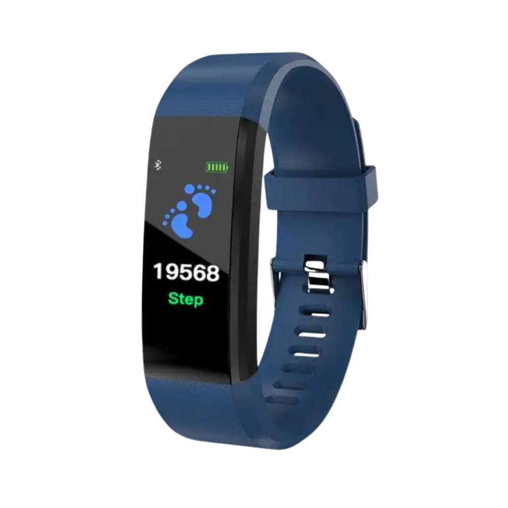 Fitness band for seniors: easy health monitoring, heart rate, blood pressure & activity tracking smartwatch.