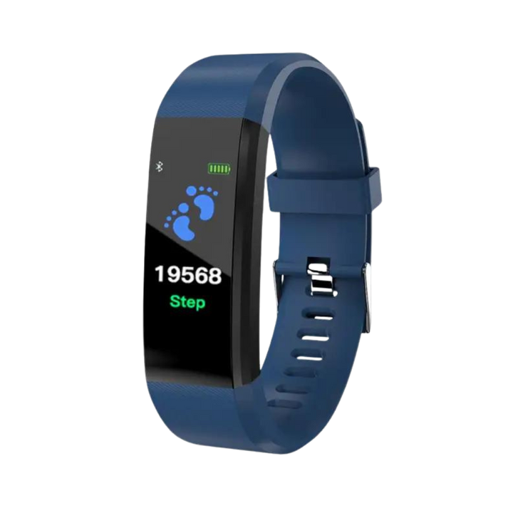 Fitness band for seniors: easy health monitoring, heart rate, blood pressure & activity tracking smartwatch.