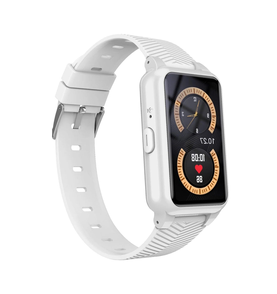 Icon of an alert on the senior smartwatch, symbolizing its emergency call and fall detection capabilities for safety.