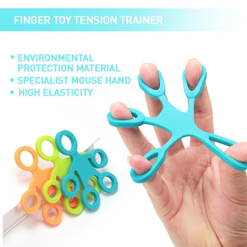 Unisex silicone finger strengthener training grip ring for hand and forearms