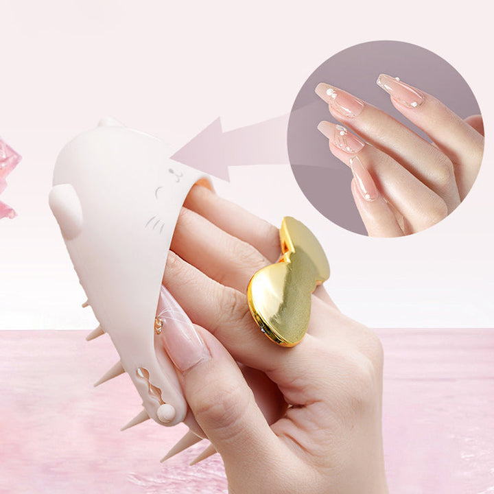Shampoo brush shown in hand, demonstrating comfortable use for a refreshing scalp detox.