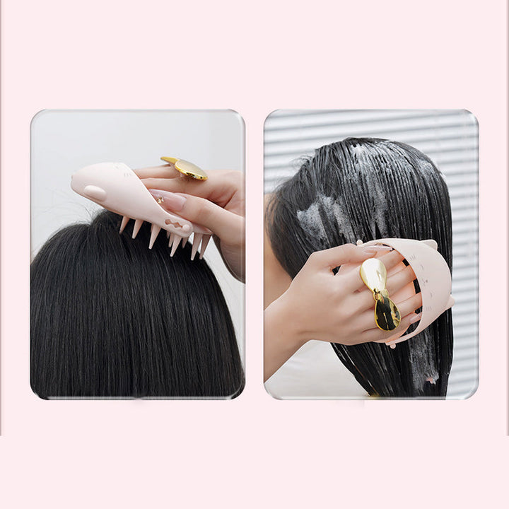 Collection of colorful scalp massager shampoo brushes, ideal for personal care & gift giving.