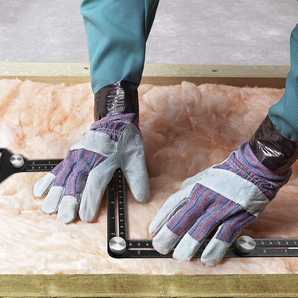 Durable aluminum alloy angle finder for complex layout and precision work.