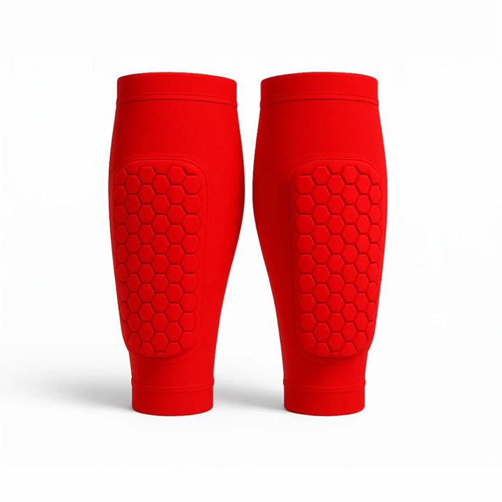 Comfort-fit shin guards for unisex athletes playing soccer and skiing. Essential sports gear for leg support.