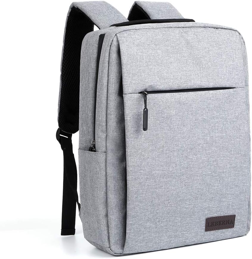 Unisex slim laptop backpack with USB charging port, ideal for daily commutes and tech organization.
