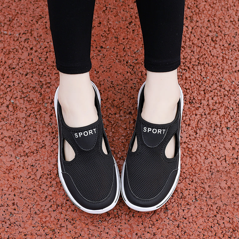 Easy slip-on comfort shoes for all genders, featuring breathable material, lightweight design & cushioned sole.