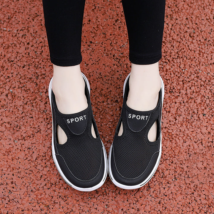 Easy slip-on comfort shoes for all genders, featuring breathable material, lightweight design & cushioned sole.