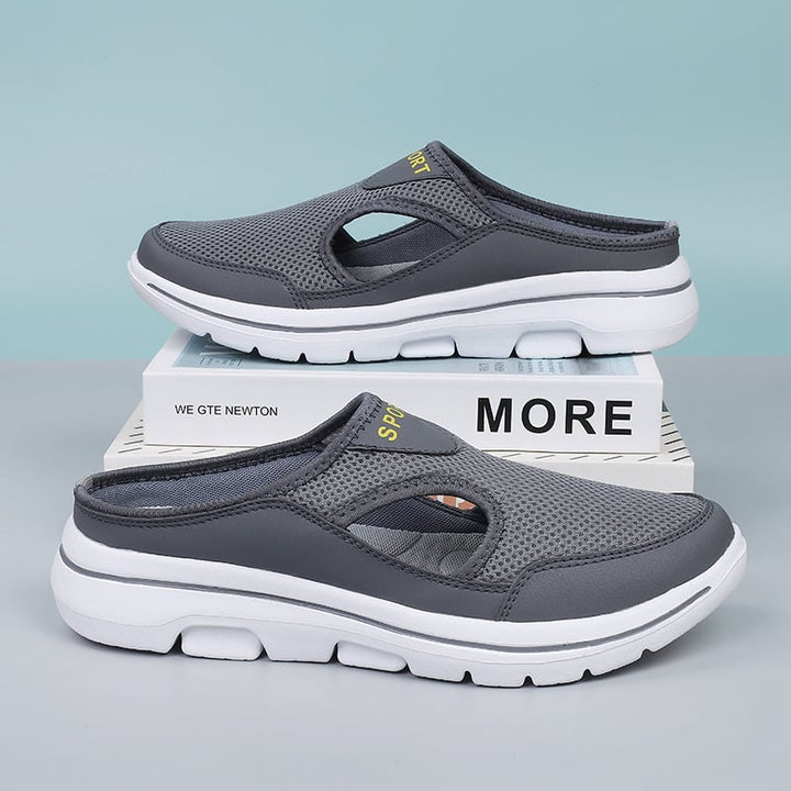 Easy wear unisex slip-on shoes with breathable design, ideal for casual and summer outfits.