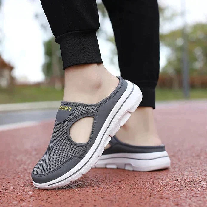 Versatile unisex travel shoes, lightweight and breathable slip-ons with cushioned support for long trips.