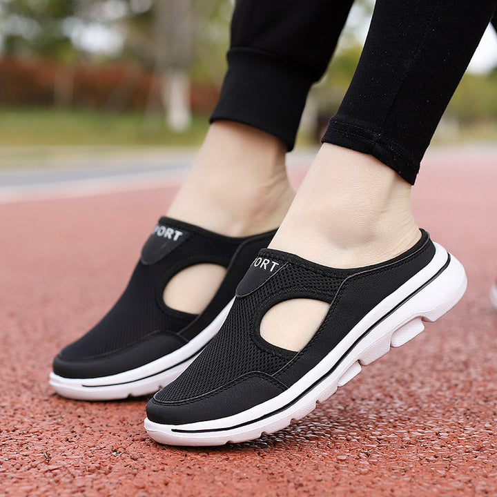 Comfortable unisex slip-on shoes with wide toe box, lightweight, breathable, great for everyday walking.