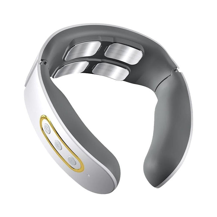 Unisex Smart 4D neck & shoulder massager with heat relief for muscle relaxation and tension release.