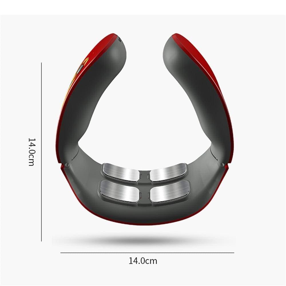 Portable smart neck & shoulder massager, 4D electric device for muscle relaxation and personal care.