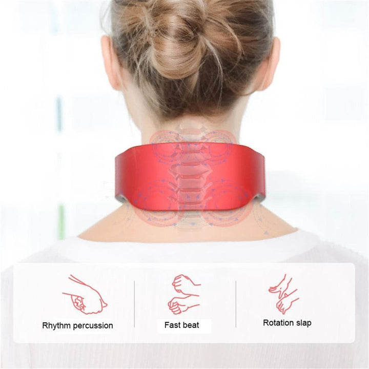 Enhance wellness with a portable 4D smart neck & shoulder massager, perfect for heat relief & relaxation.
