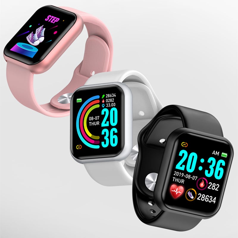 Unisex smart fitness tracker, heart rate monitor, activity & sleep tracker, waterproof design