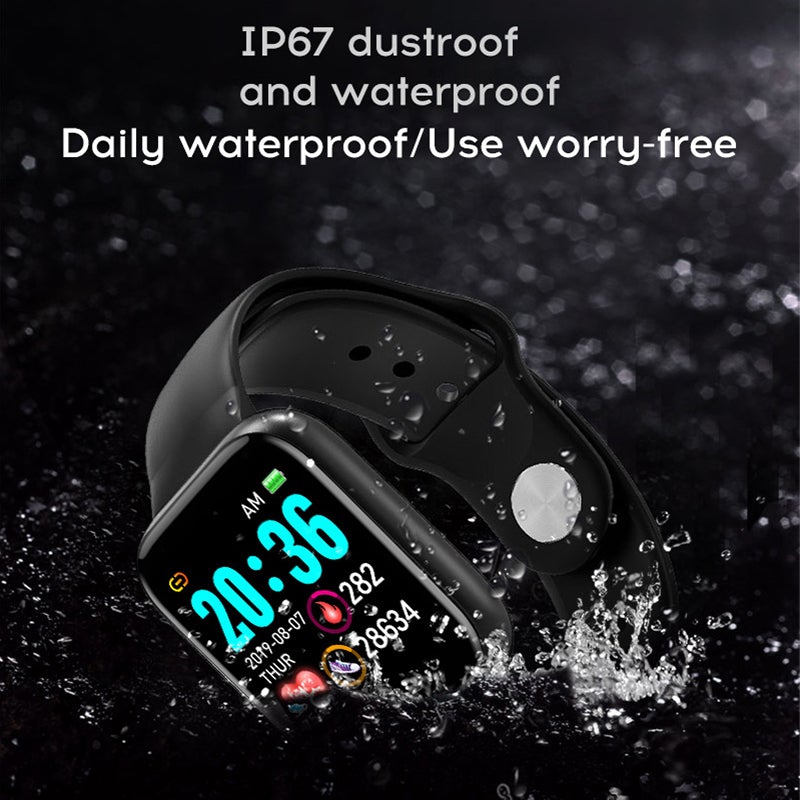 Sleek unisex fitness tracker, monitors heart rate, steps, and sleep, durable and comfortable design