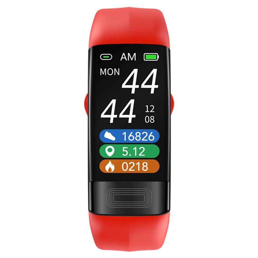 Activity tracker smartwatch with EKG & heart rate. Unisex design, water resistant silicone band. For daily health monitoring.