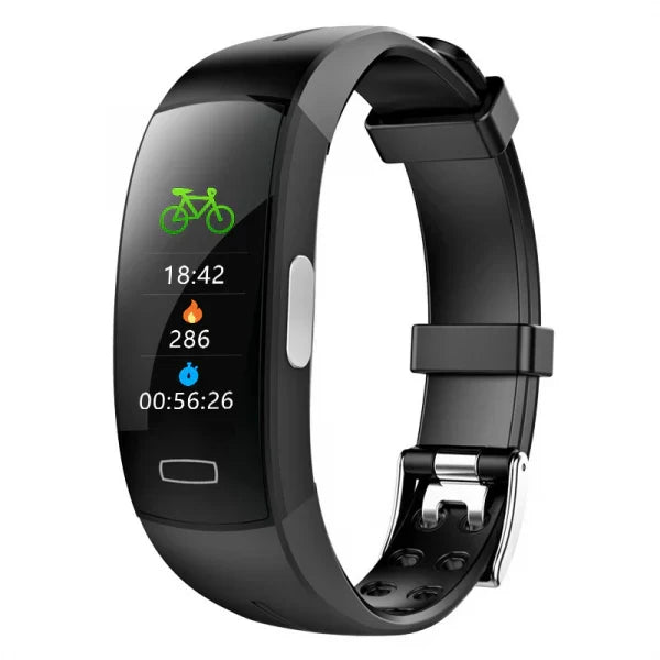 Comprehensive unisex health tracker: measures blood pressure, heart rate, SpO2, and sleep patterns for wellness.