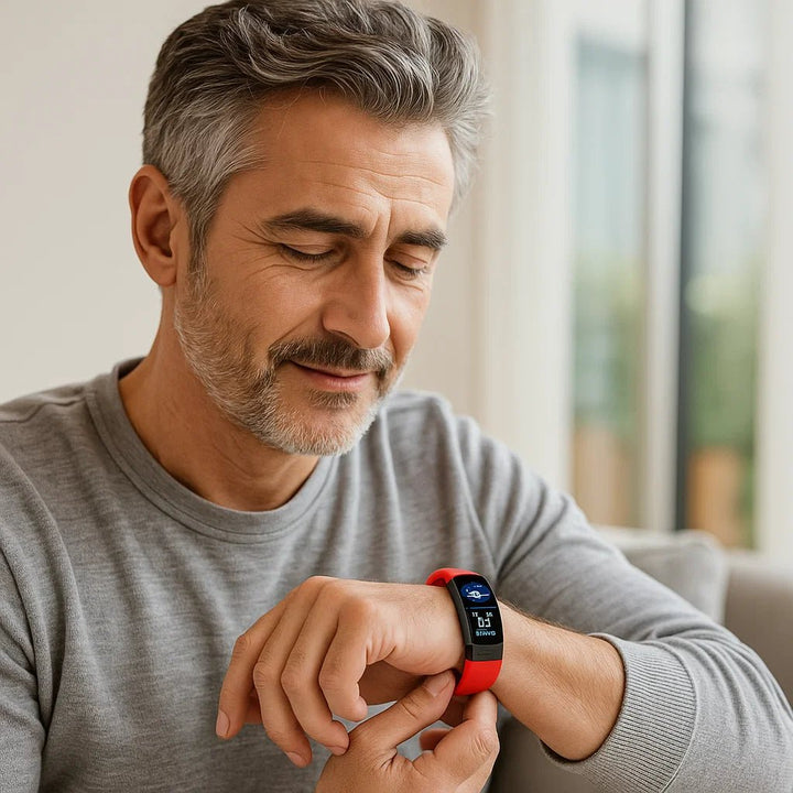 Wearable tech: unisex fitness watch with smart notifications, waterproof design & health tracking.