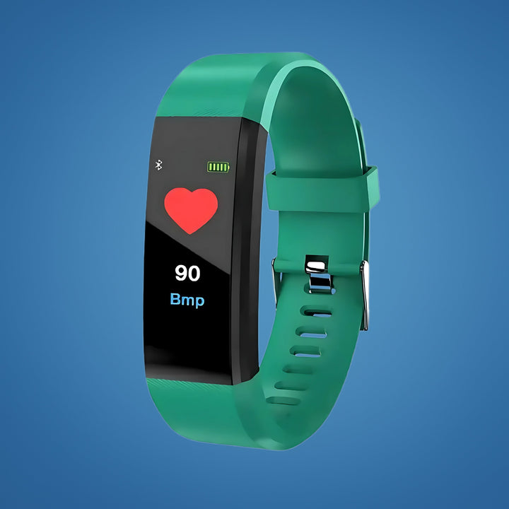Advanced senior smartwatch: fall detection, GPS, heart rate, blood pressure, oxygen monitoring. Smart wearable.