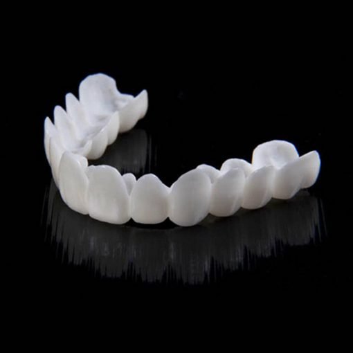 Easy to apply removable snap-on veneers for an instant bright, confident smile.