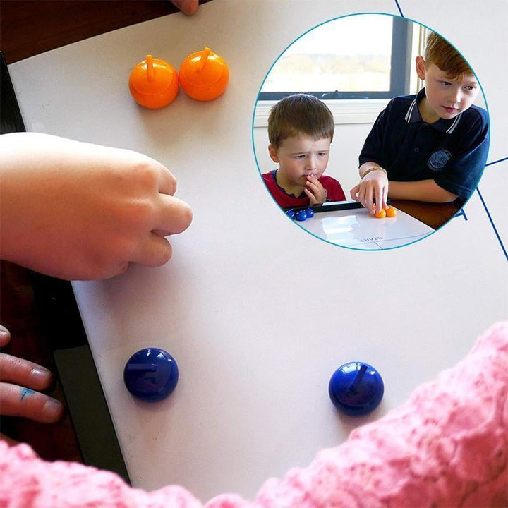 Tabletop Curling Game box with colorful design, perfect gift for family game nights and parties.
