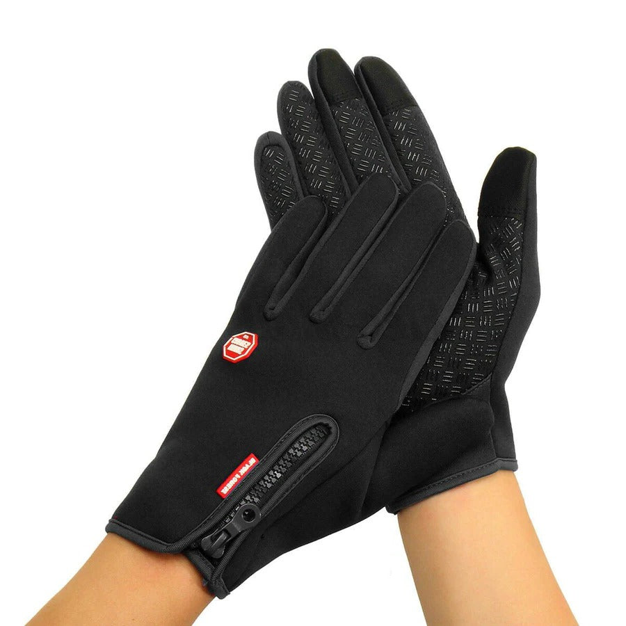 Premium thermal cycling gloves, unisex, with touch screen control & water resistant finish.