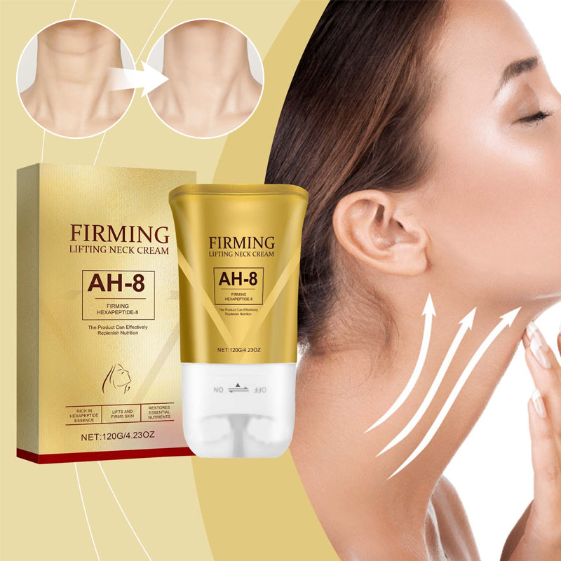 Unisex tightening & lifting neck cream for crepey skin with roller applicator, 50ml, anti-aging skincare