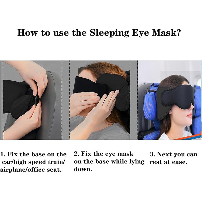 Compact and lightweight unisex travel neck pillow set, essential for comfortable long journeys