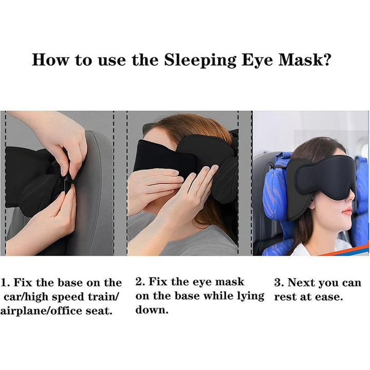 Compact and lightweight unisex travel neck pillow set, essential for comfortable long journeys