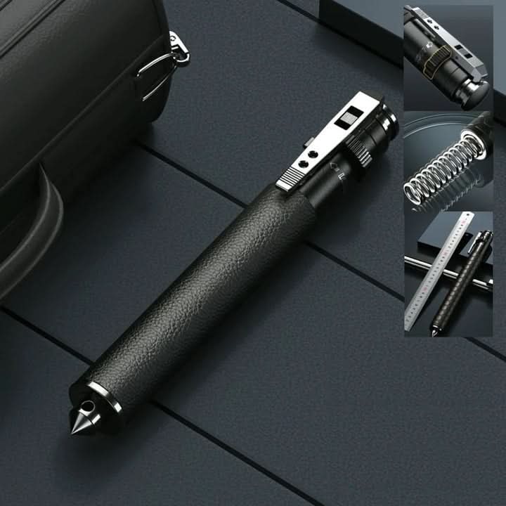 Trekking pole for personal security & self-defense. Reliable, anti-slip walking stick for trails.
