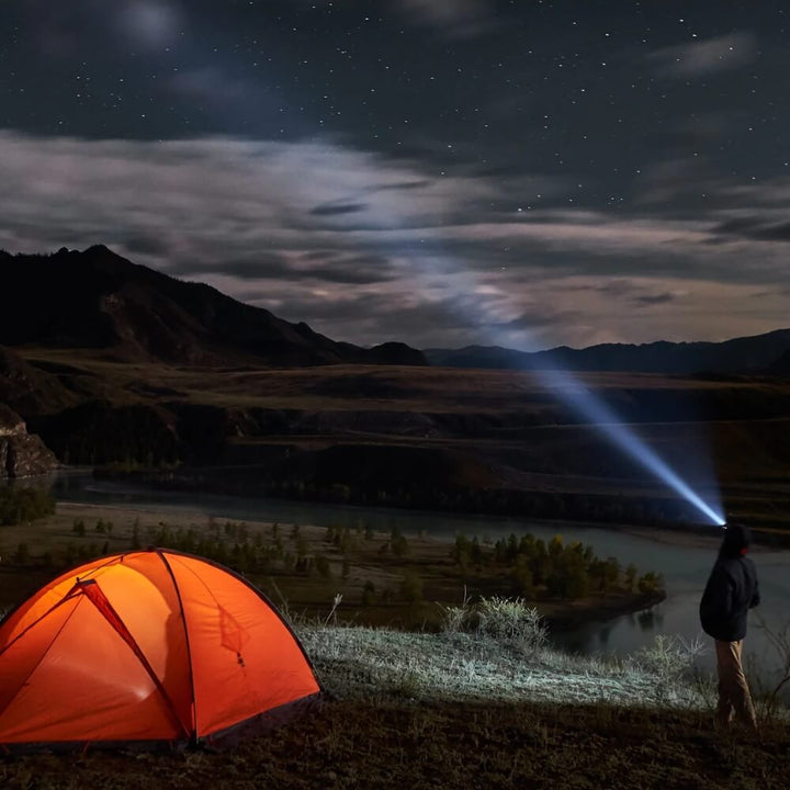Compact & durable unisex headlamp provides bright, hands-free light for outdoor exploration, emergencies & adventure.